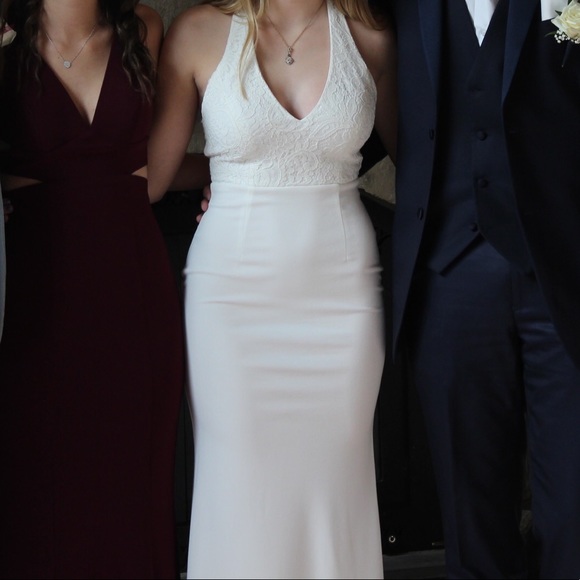 white prom dress - Picture 2 of 6